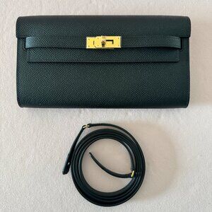 Hermes Kelly To Go Black Epsom Leather